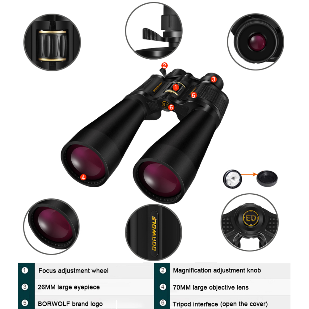 BORWOLF 25-75X70 ED duże powię – National Geographic Telescope 70Mm recenzja i cena