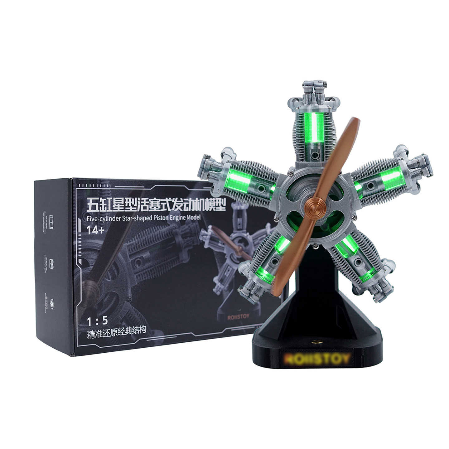 Model silnika radialnego 5-cyl – Hobby Is Science recenzja i cena